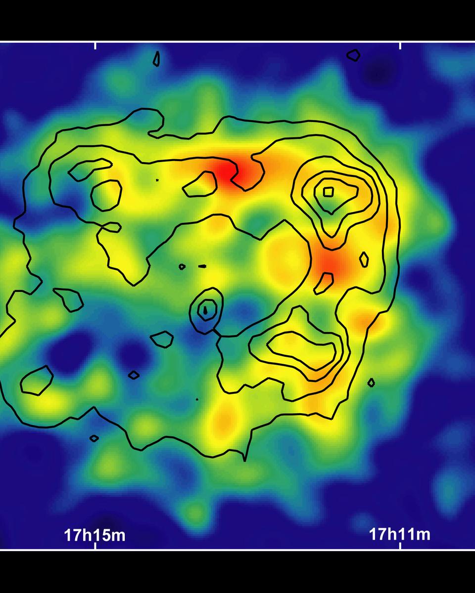 Supernova Remnant Imaged in Gamma Rays