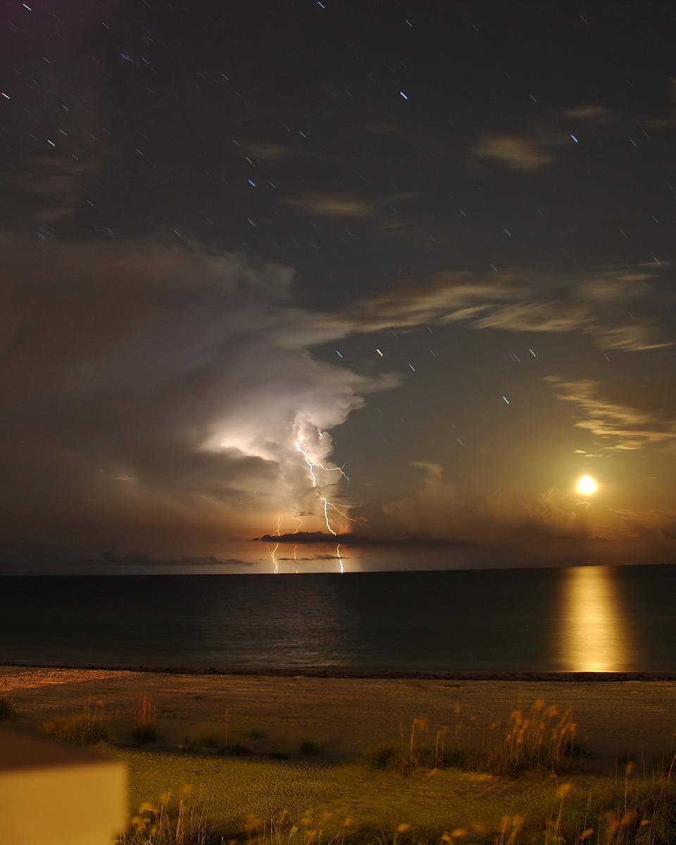 Moon Lightning