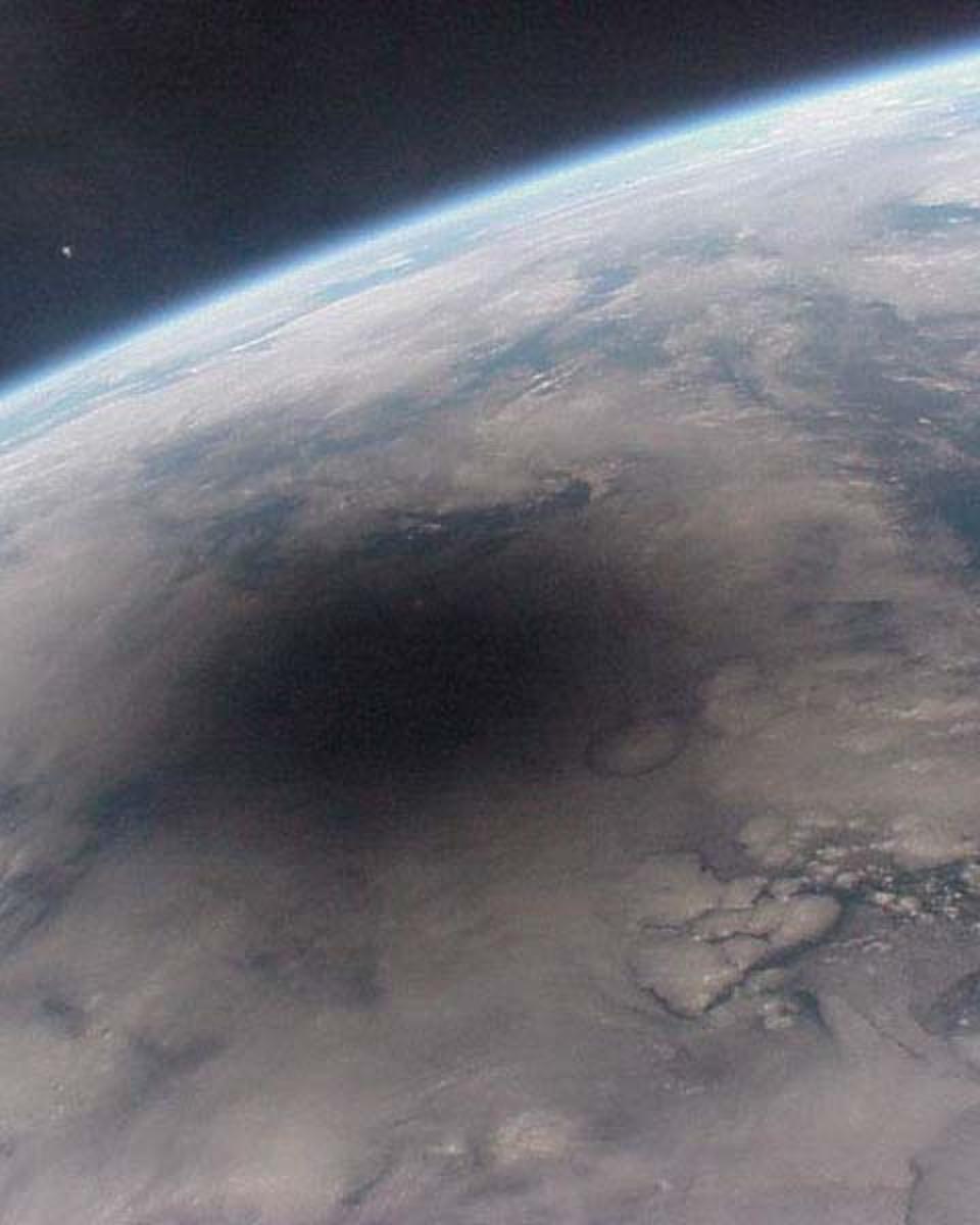 Looking Back at an Eclipsed Earth