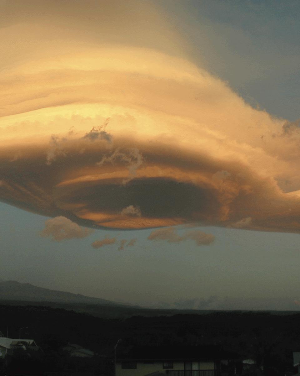 A Lenticular Cloud Over Hawai'i