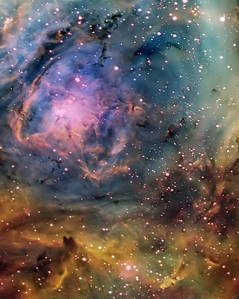 The Busy Center of the Lagoon Nebula
