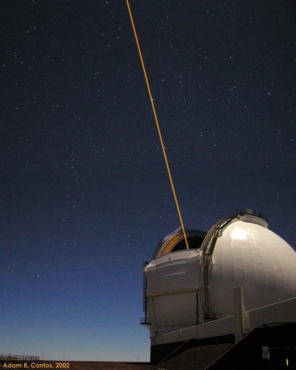 A Telescope Laser Creates an Artificial Star