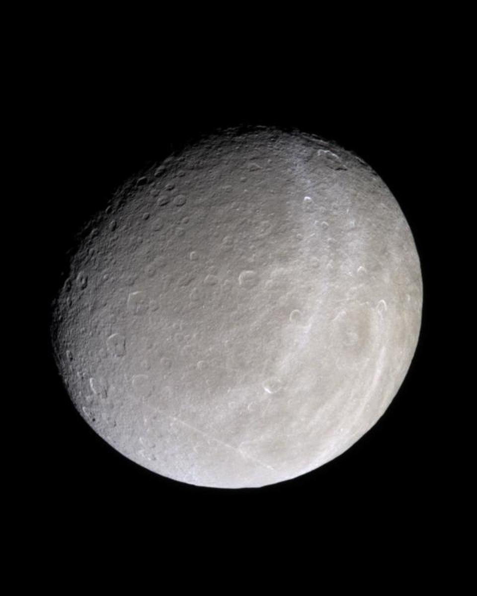 Saturn's Moon Rhea from Cassini