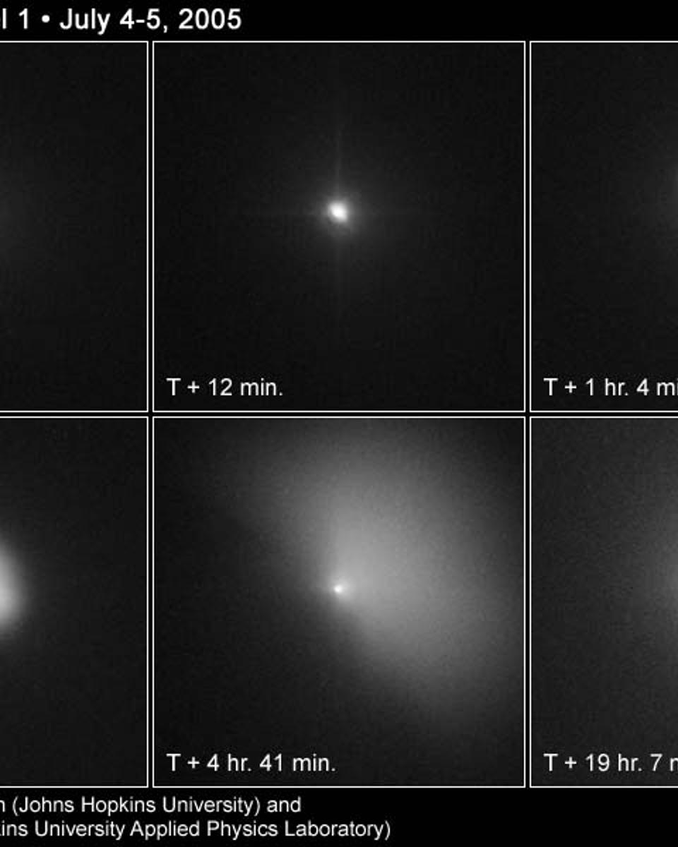 Deep Impact on Comet Tempel 1 from Hubble