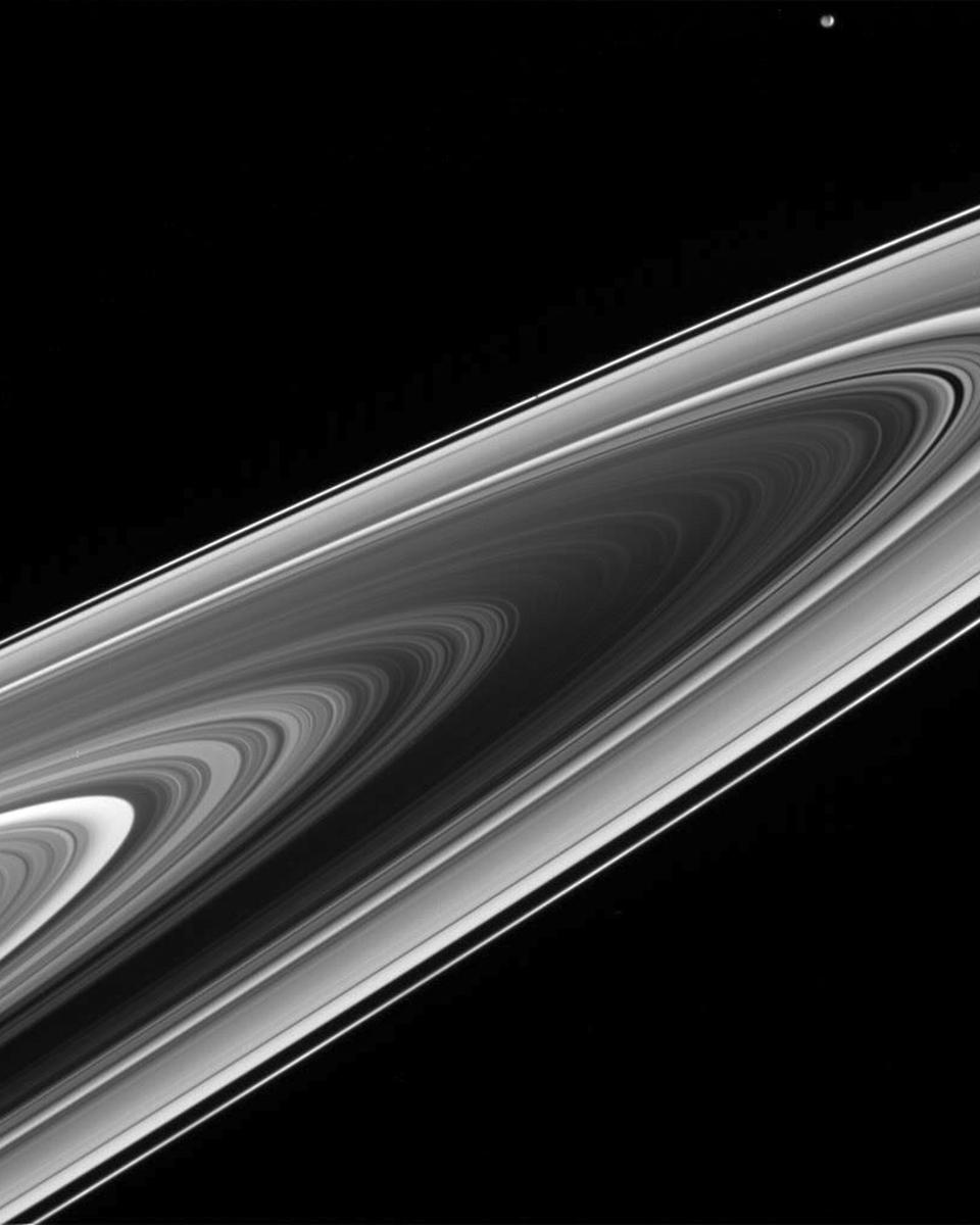 Saturn's Rings from the Other Side