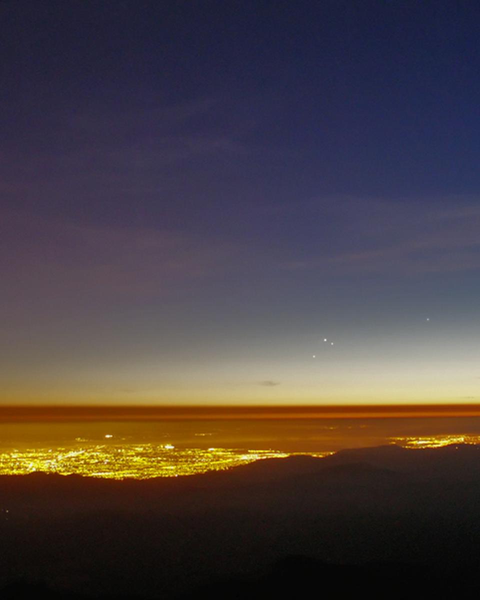 Three Planets from Mt. Hamilton