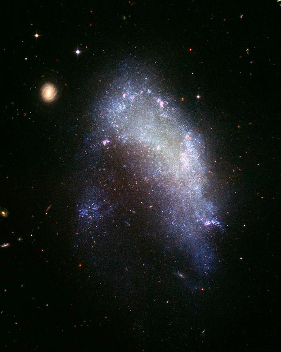 NGC 1427A: Galaxy in Motion
