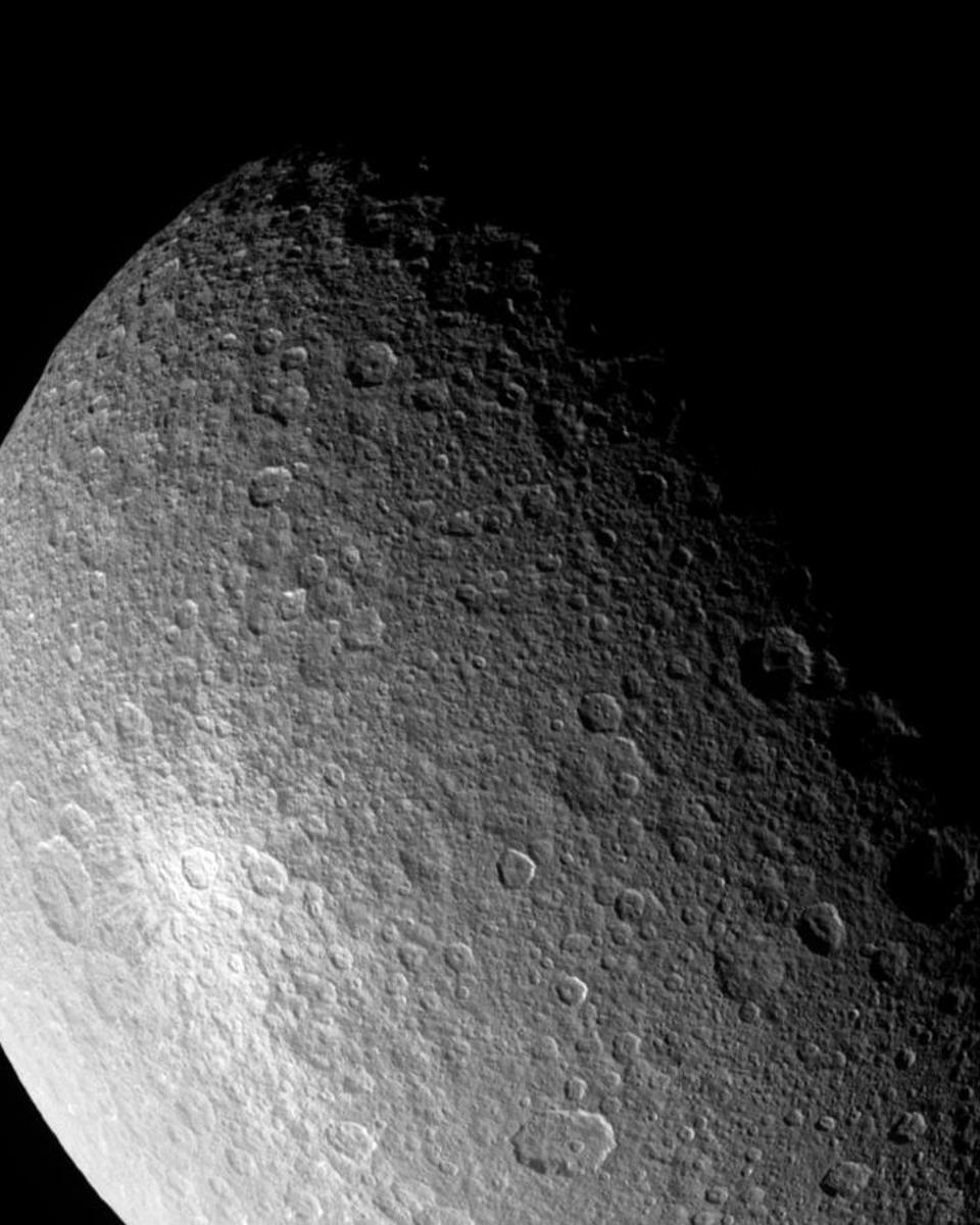 A Great White Spot on Rhea