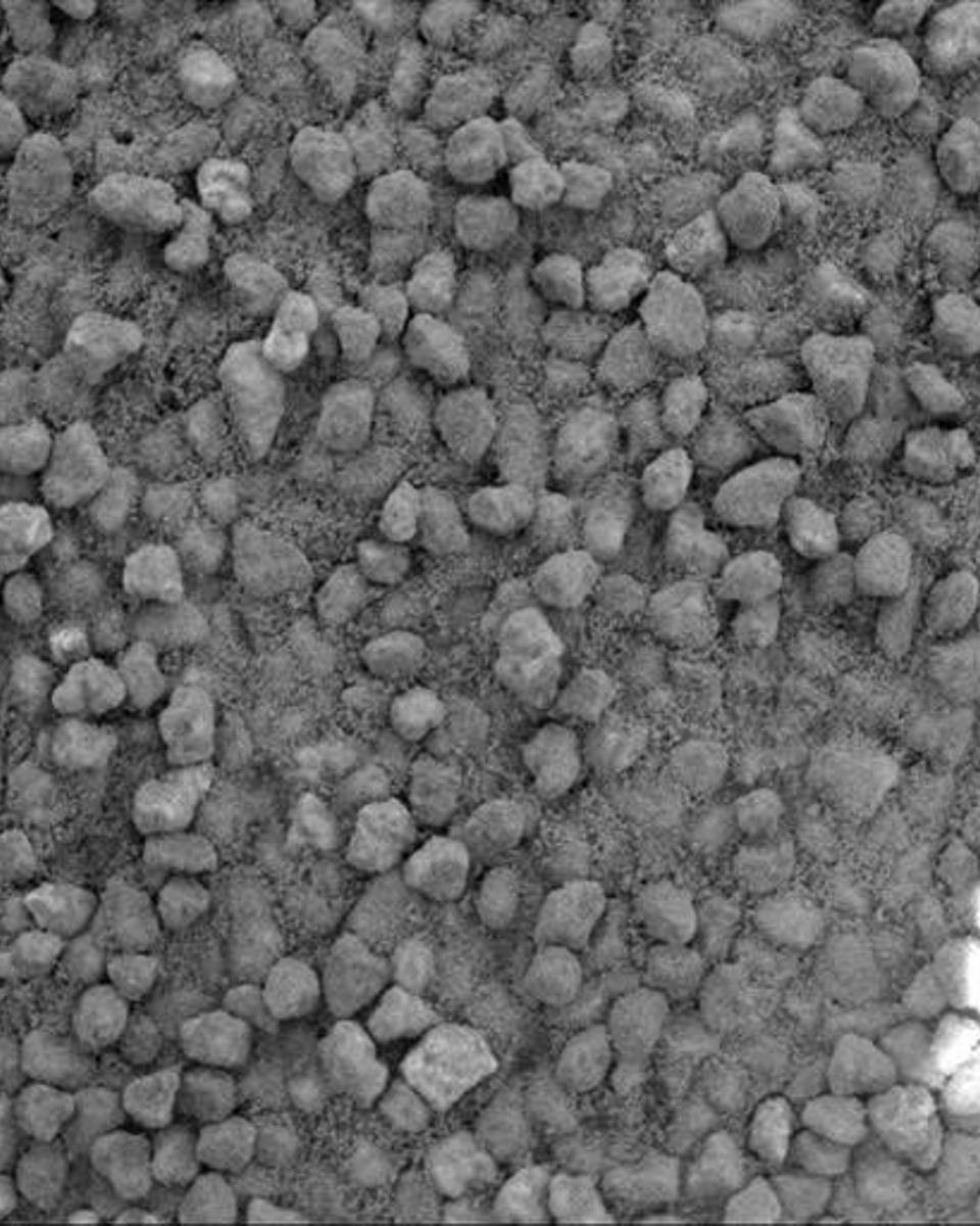 Angular Sand on Martian Hills