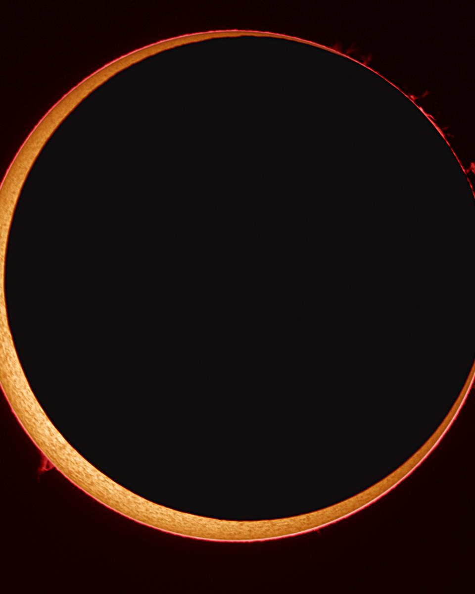 Annular Solar Eclipse at High Resolution