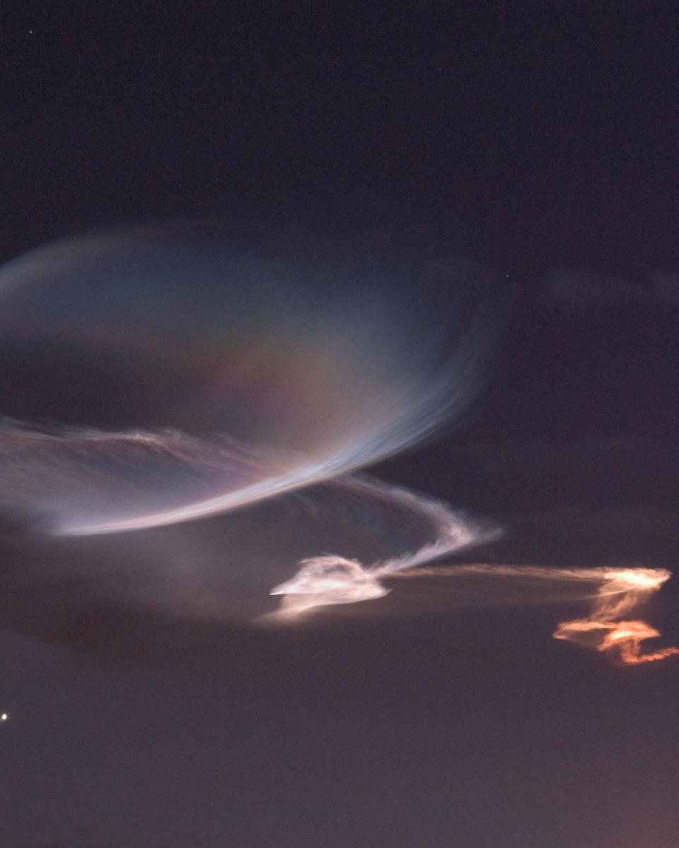 A Rocket Launch at Sunset
