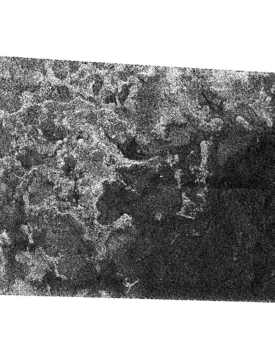 Shoreline Terrain on Saturn's Titan