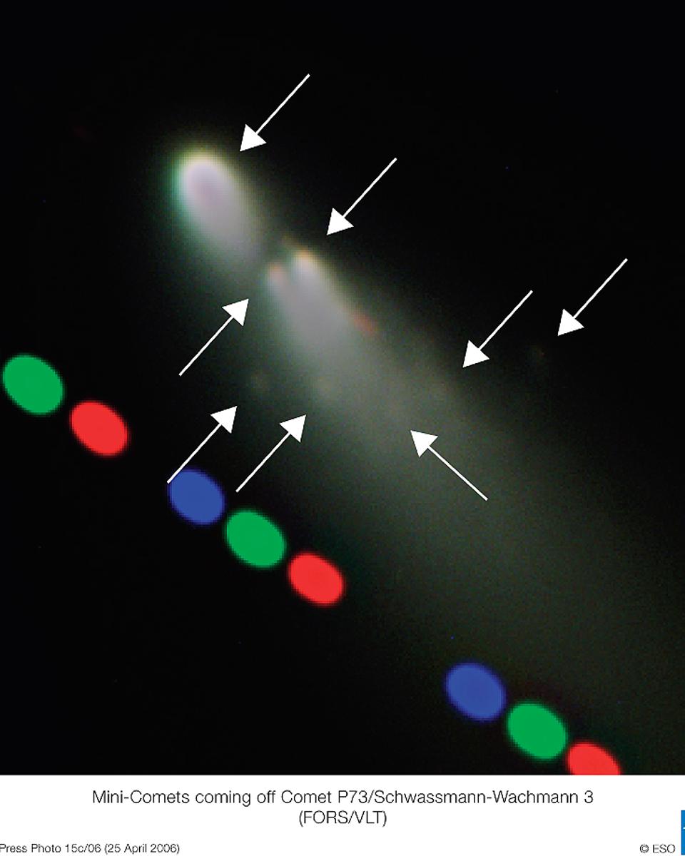 Crumbling Comet Schwassmann-Wachmann 3 Approaches