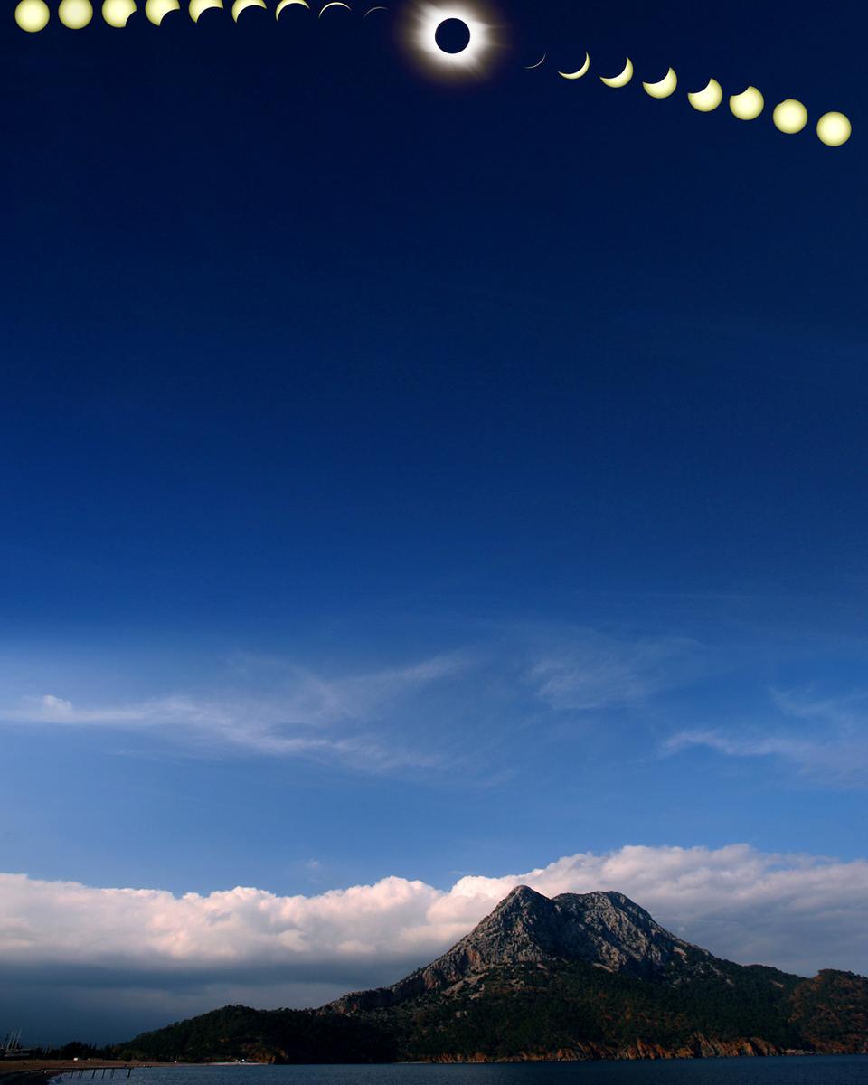 A Total Solar Eclipse over Turkey
