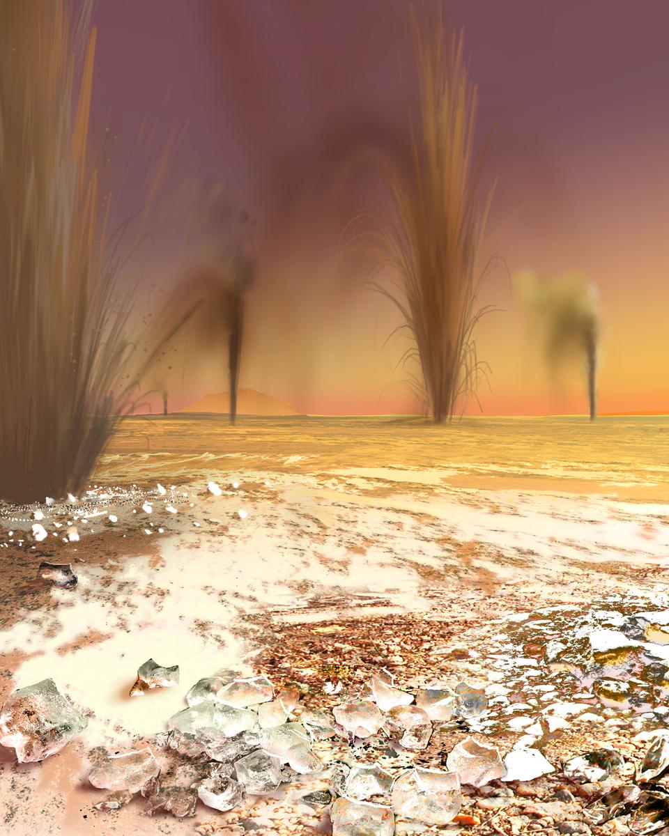 Sandy Gas Jets Hypothesized on Mars