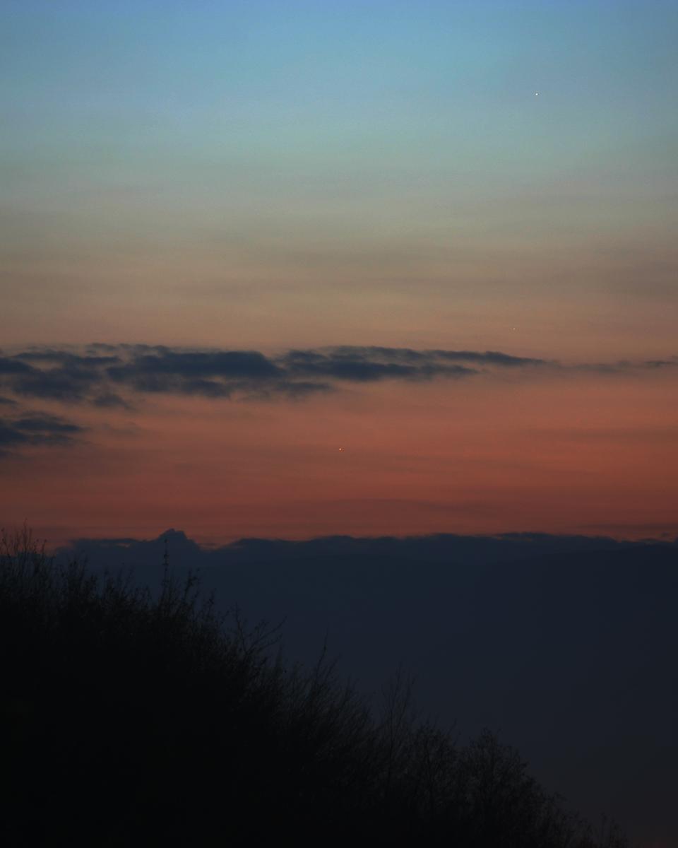 Three Planets in Dawn Skies