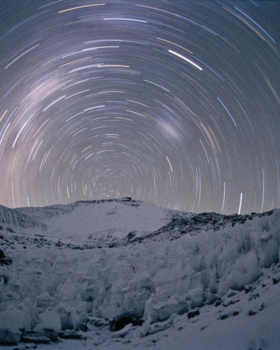 Star Trails at 19,000 Feet