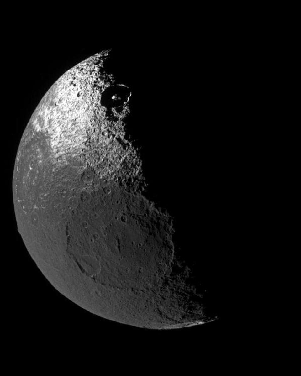 Dark Terrain on Saturn's Iapetus