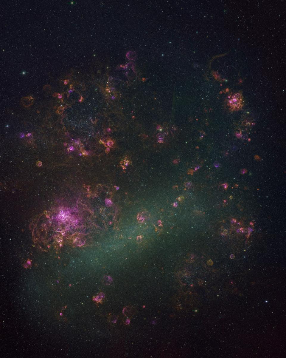The LMC Galaxy in Glowing Gas
