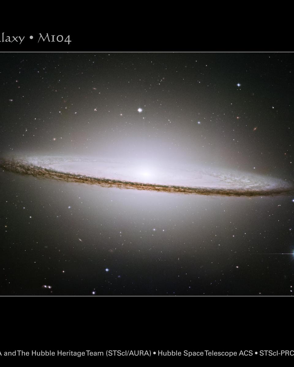 The Sombrero Galaxy from HST