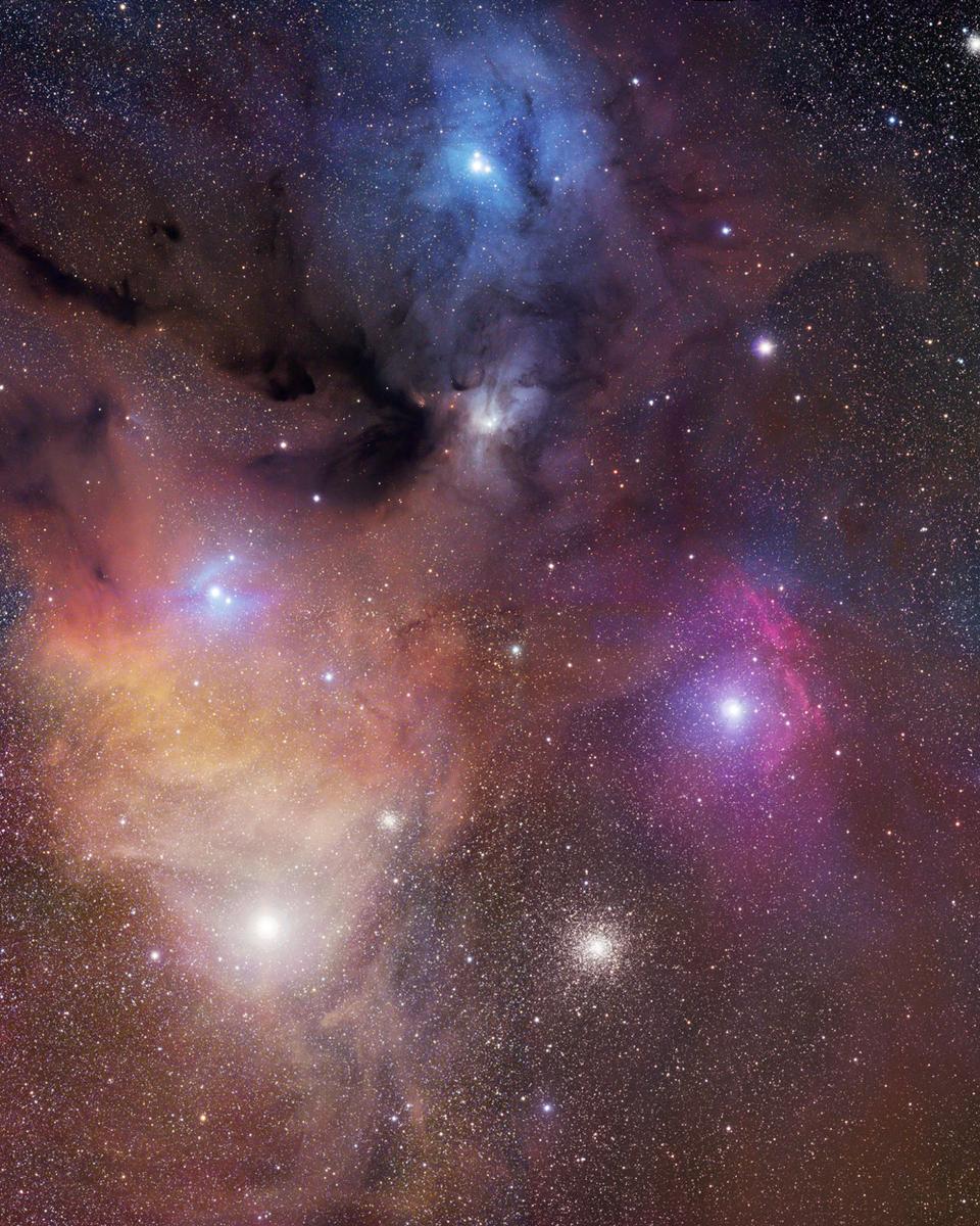 The Colorful Clouds of Rho Ophiuchi