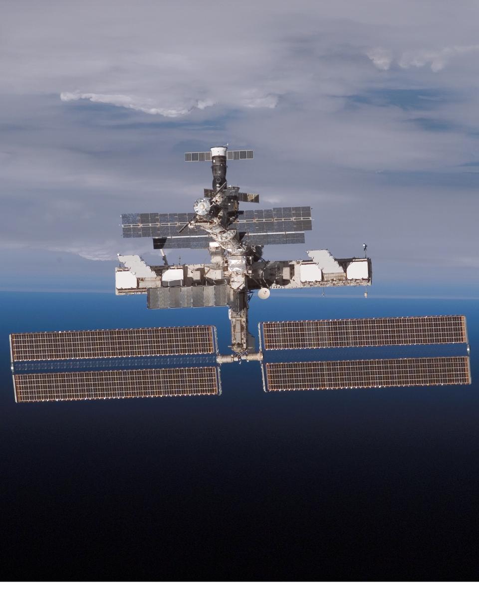 The International Space Station on the Horizon