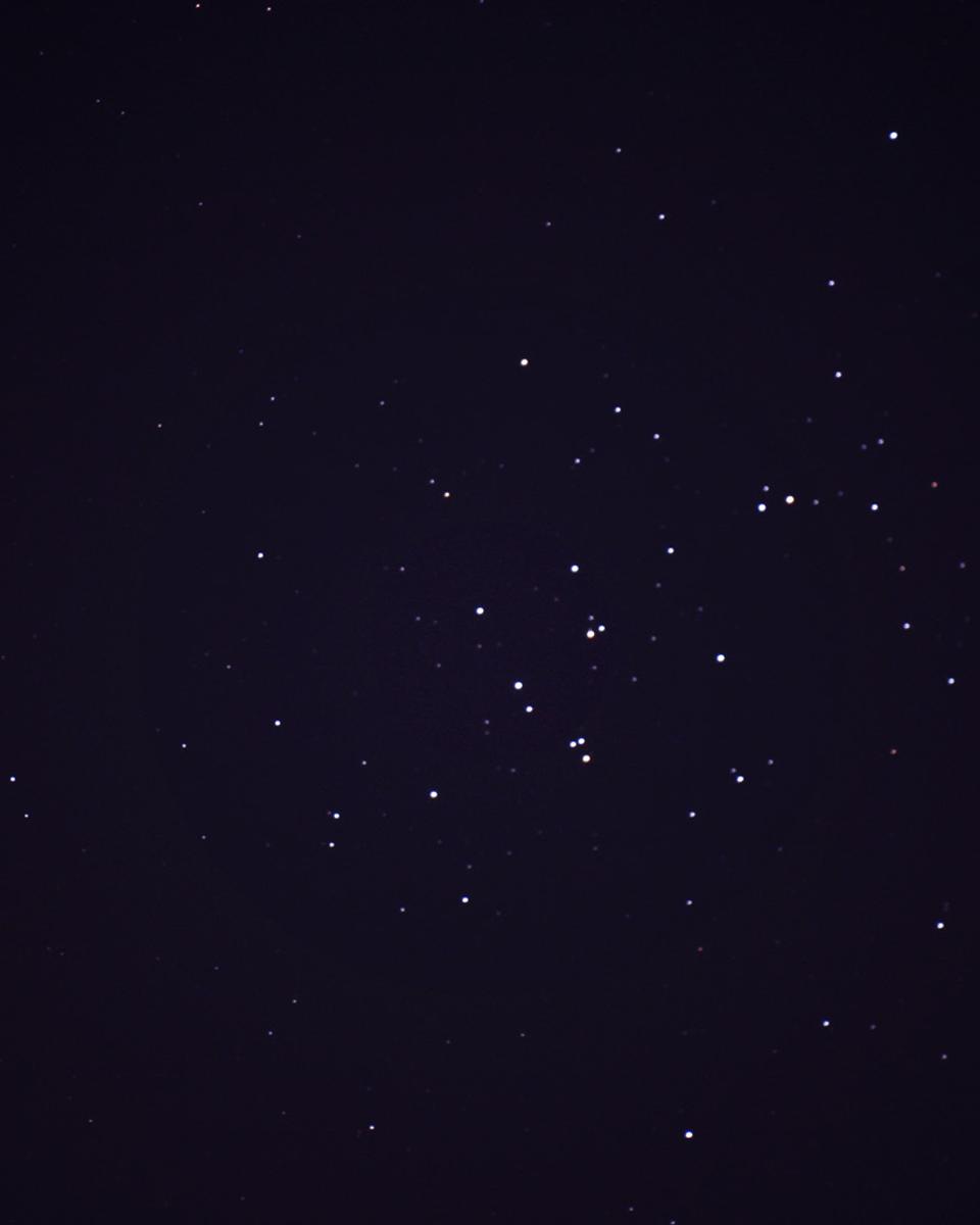 Saturn, Mars, and the Beehive Cluster