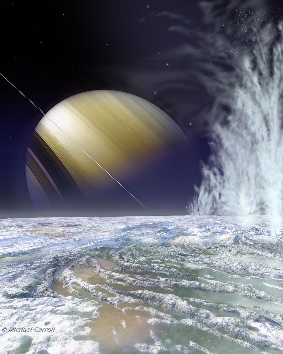 Enceladus Ice Volcanos