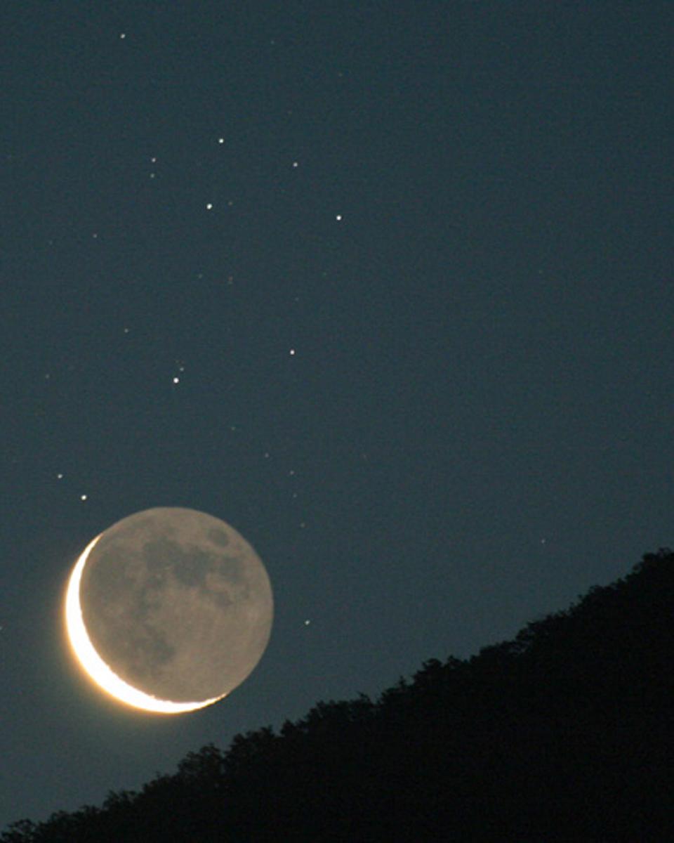 Old Moon and Sister Stars
