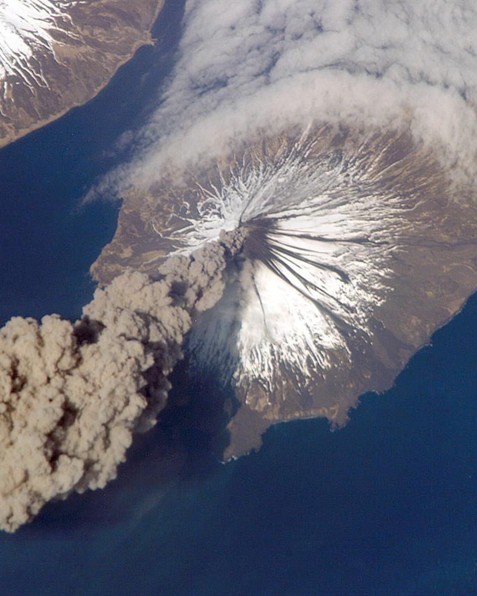 An Alaskan Volcano Erupts
