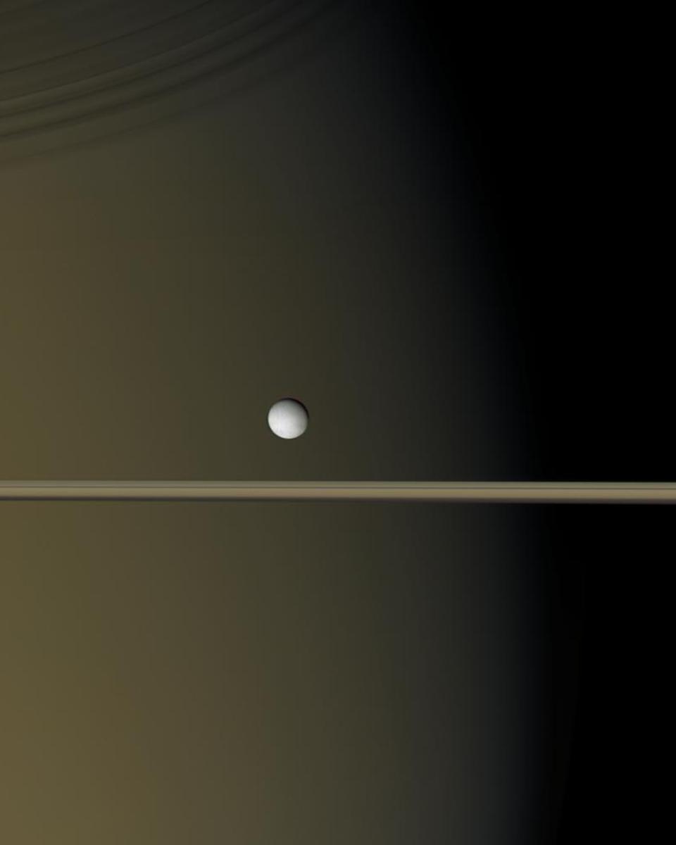 Enceladus Near Saturn