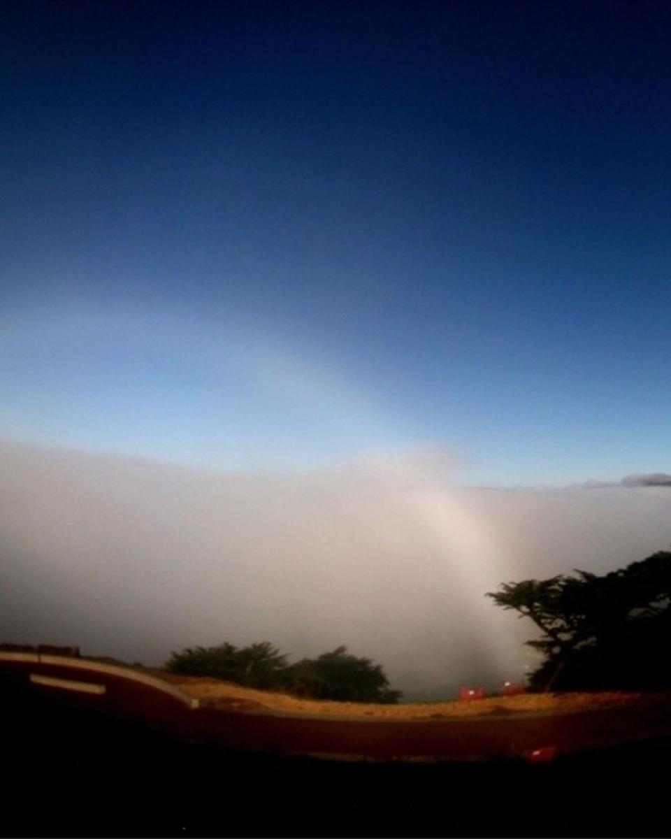 A Fog Bow Over California