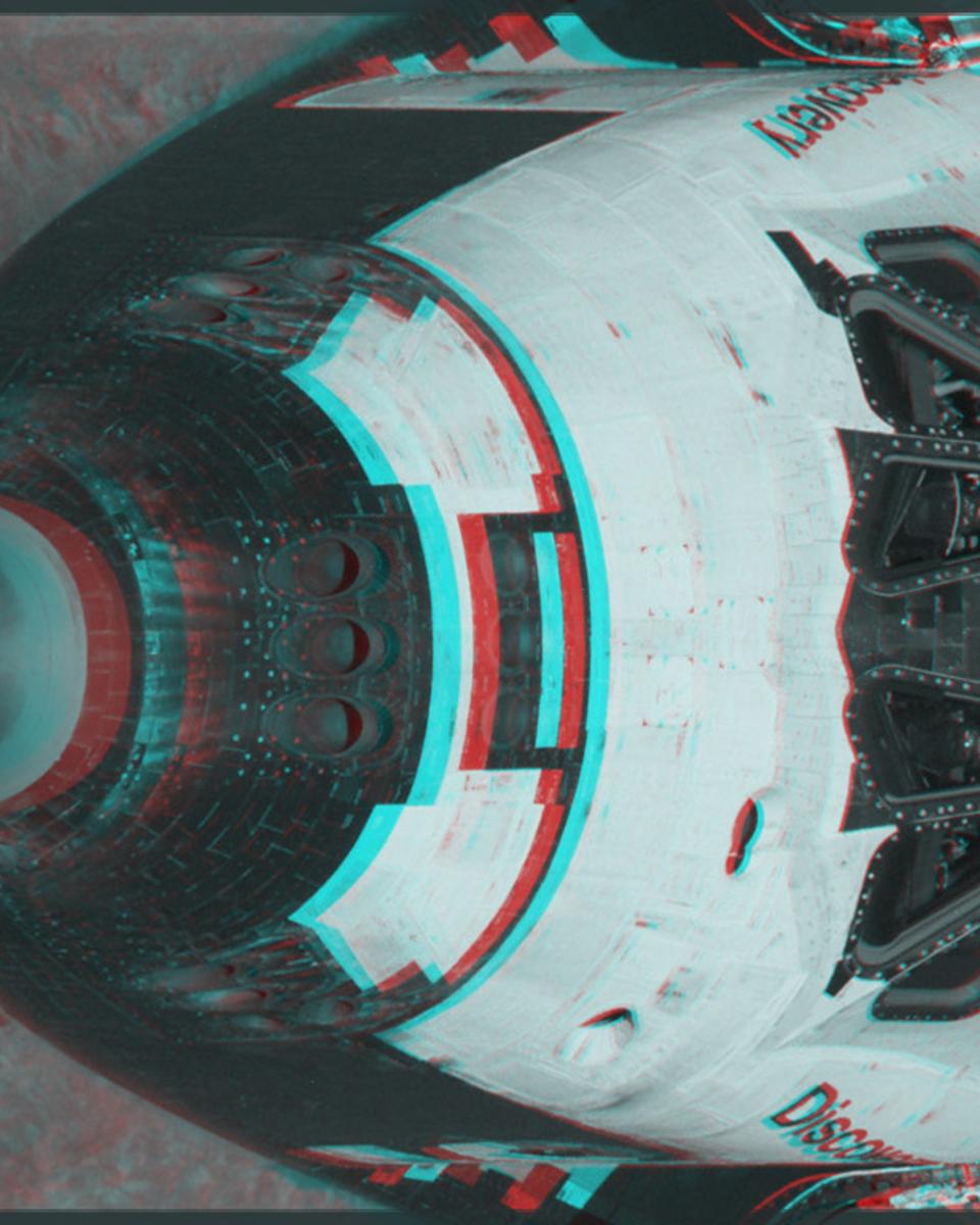 Discovery Orbiter Anaglyph