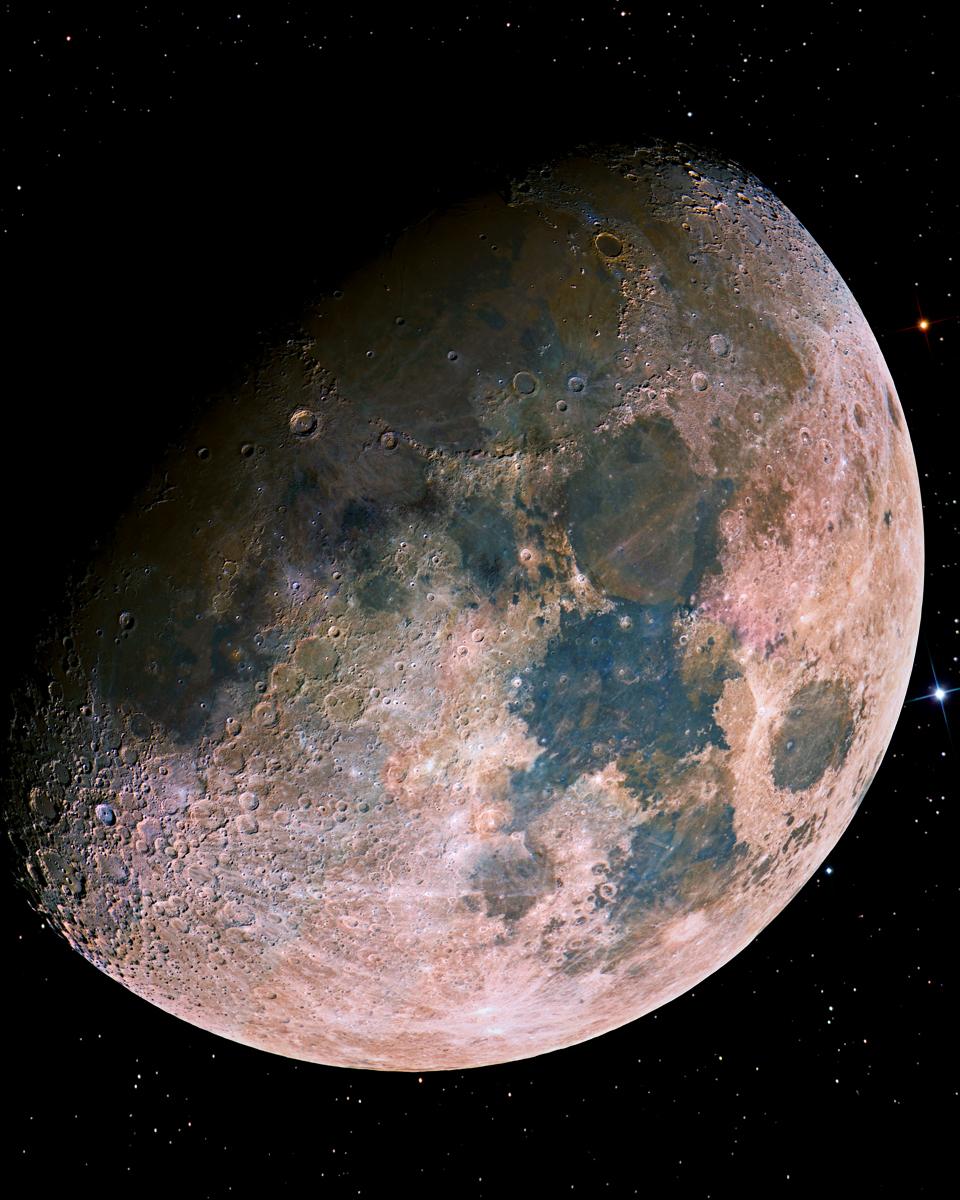 Colorful Moon Mosaic