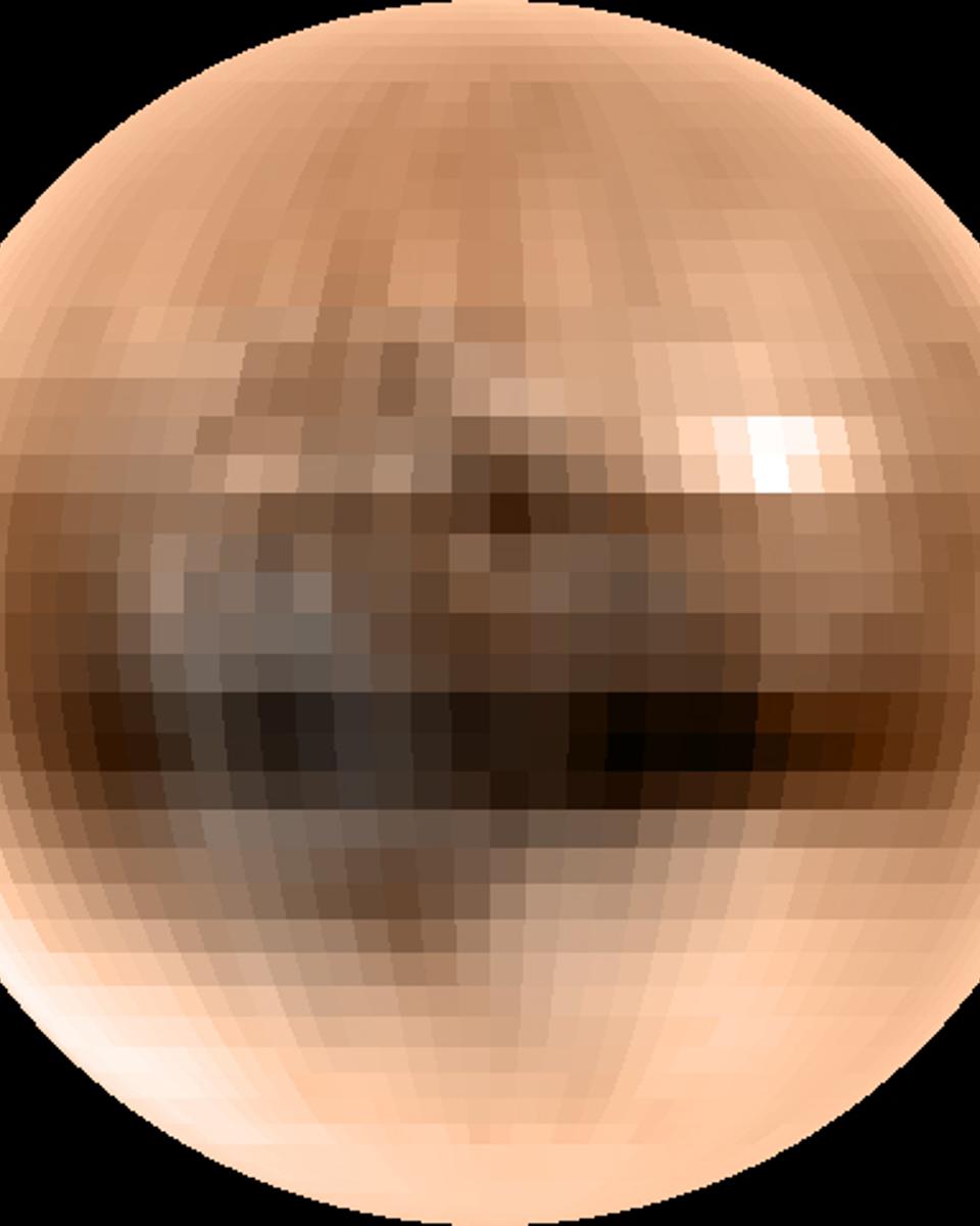 Pluto in True Color