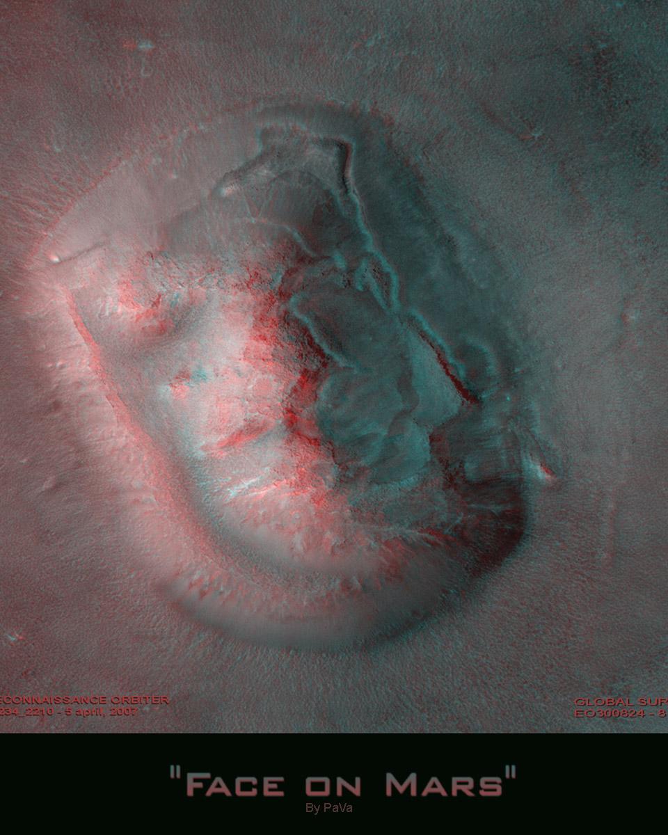 3D Face on Mars