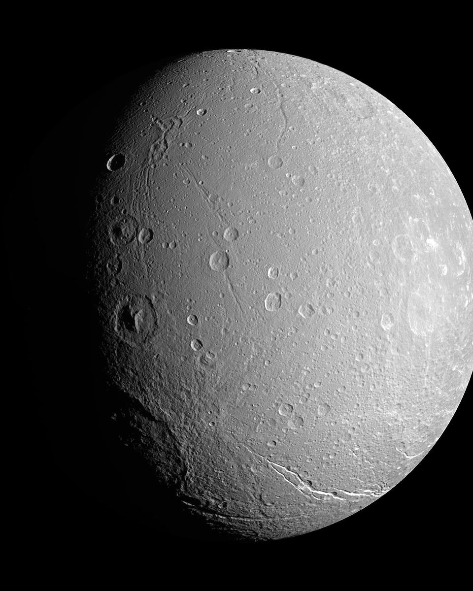 Unusual Cratering on Saturn's Dione
