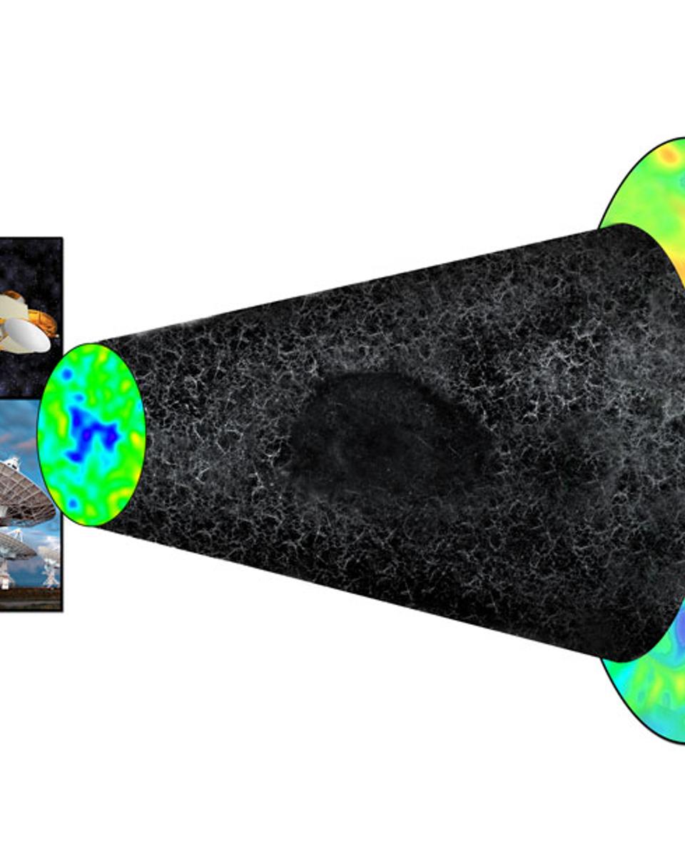 Huge Void Implicated in Distant Universe