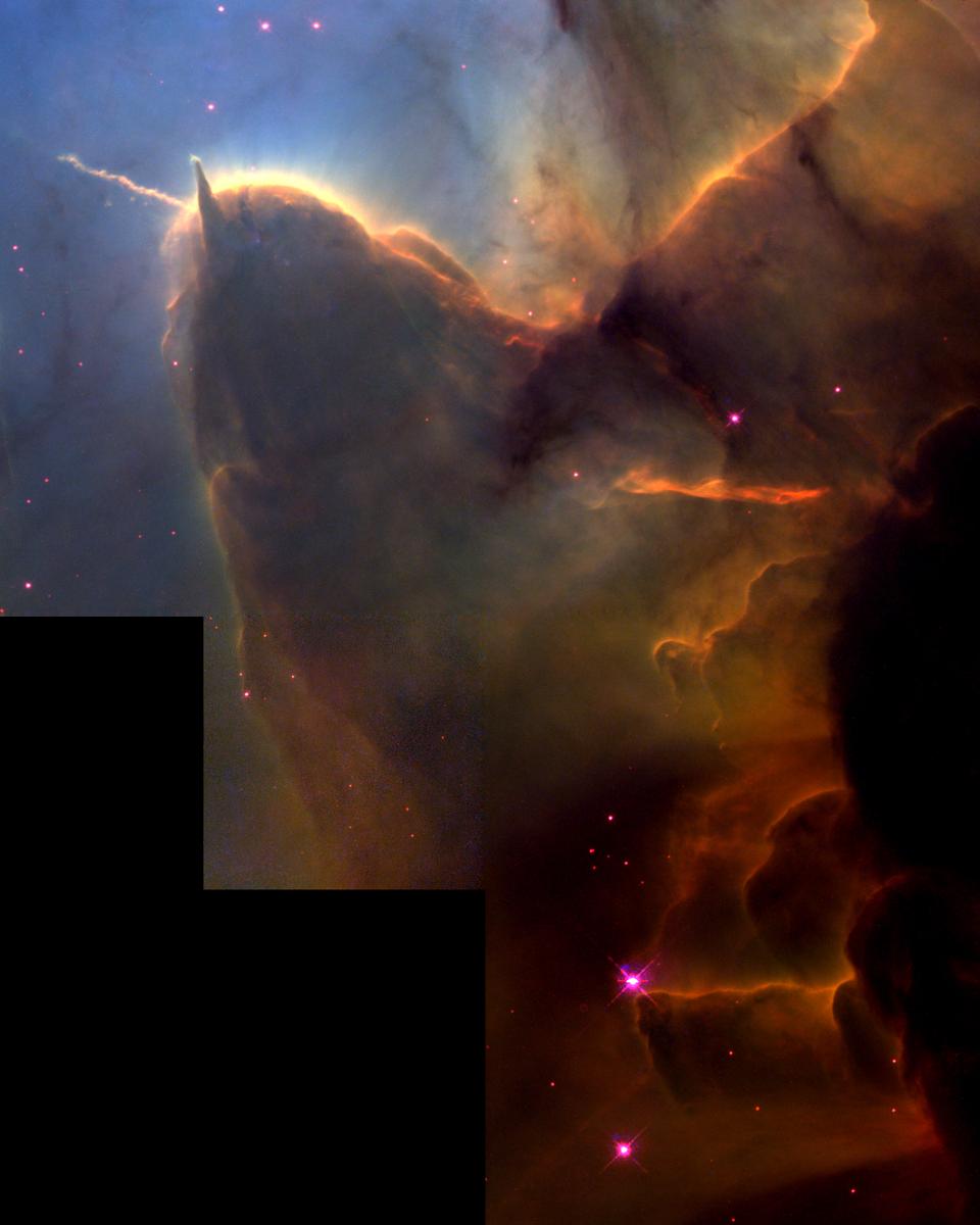 Trifid Pillars and Jets