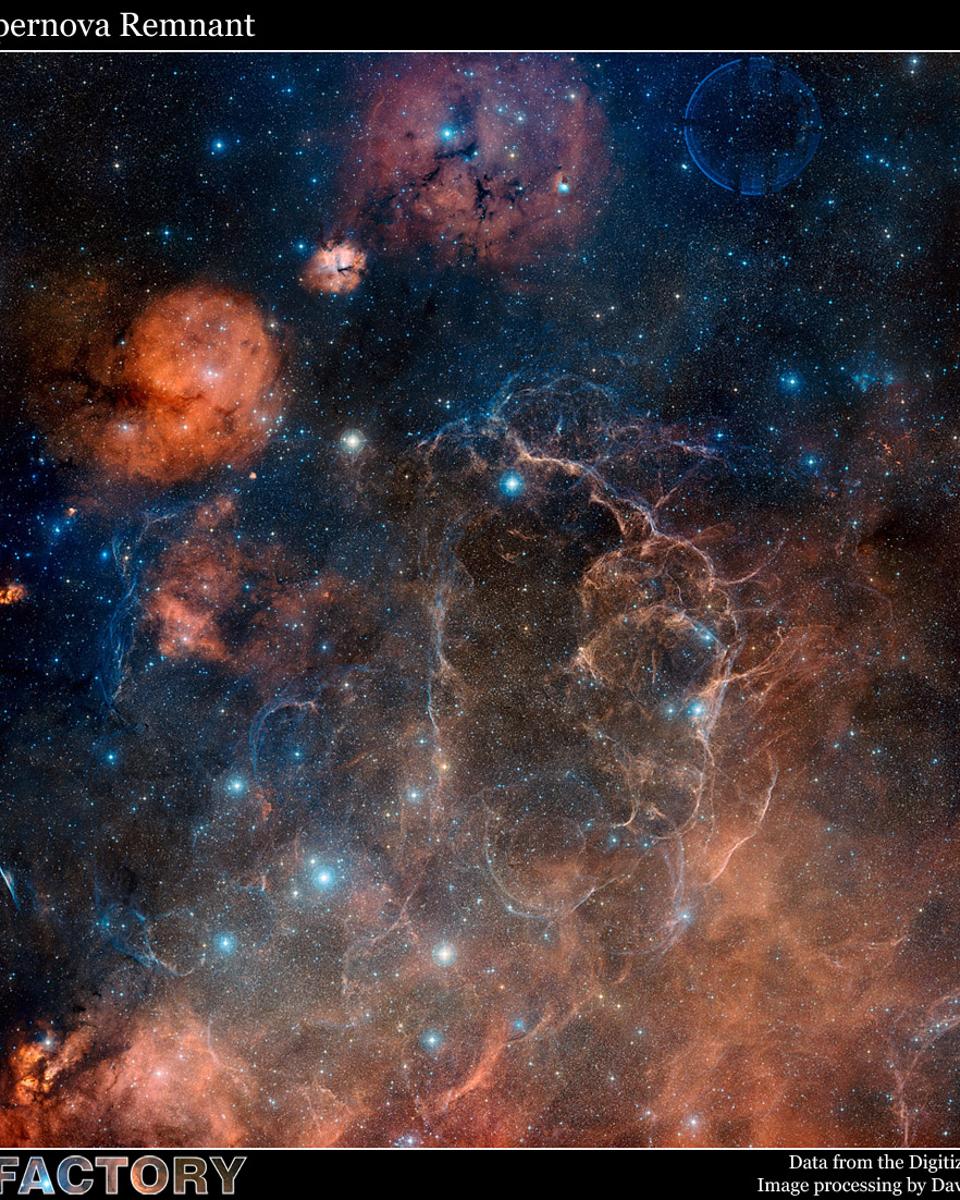 Vela Supernova Remnant in Visible Light