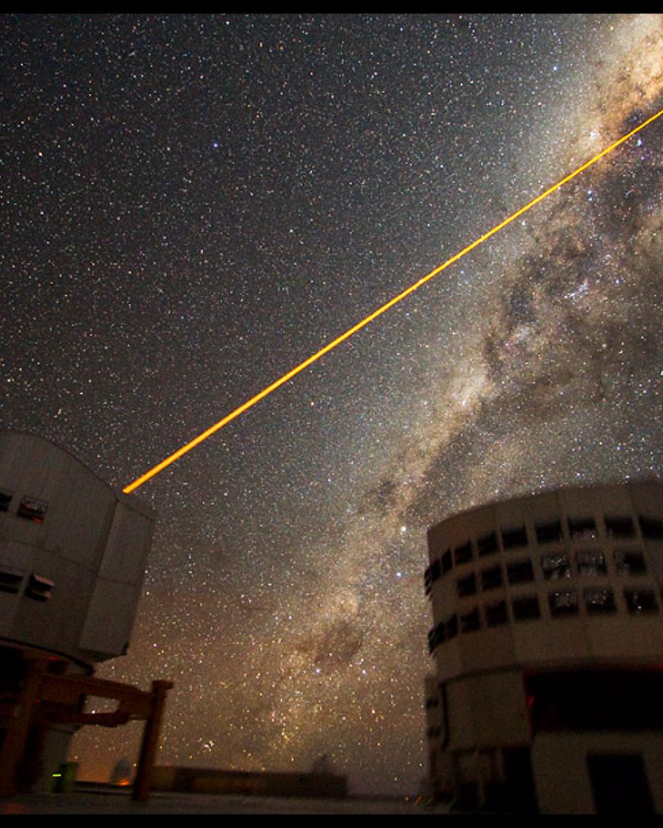 A Laser Strike at the Galactic Center