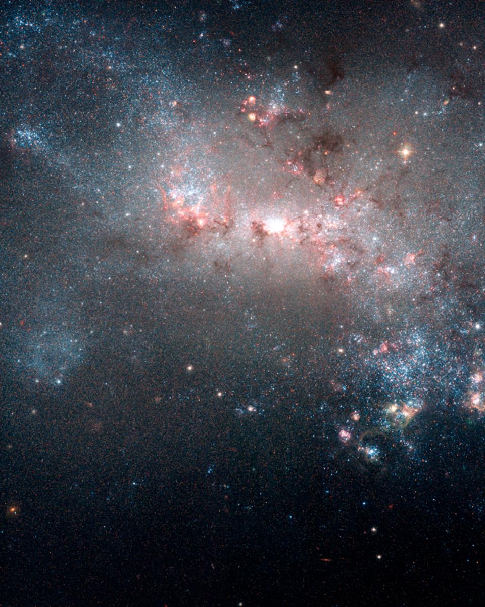 NGC 4449: Close-Up of a Small Galaxy