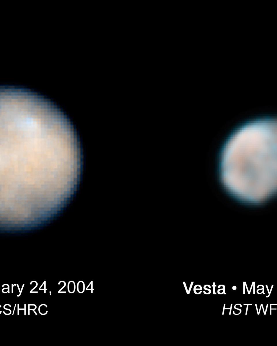 Small Worlds Ceres and Vesta