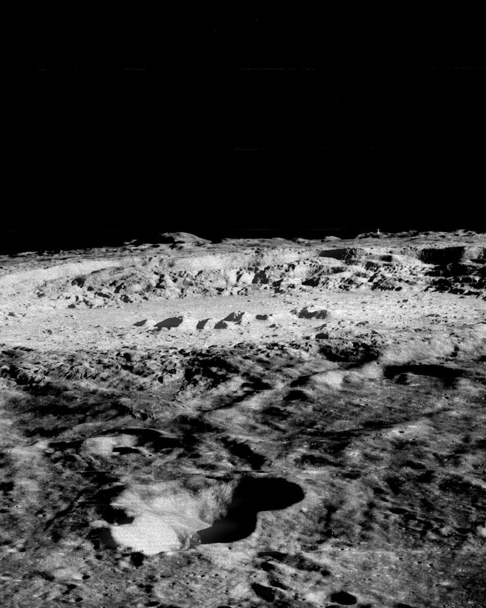 Lunar Orbiter Views Crater Copernicus