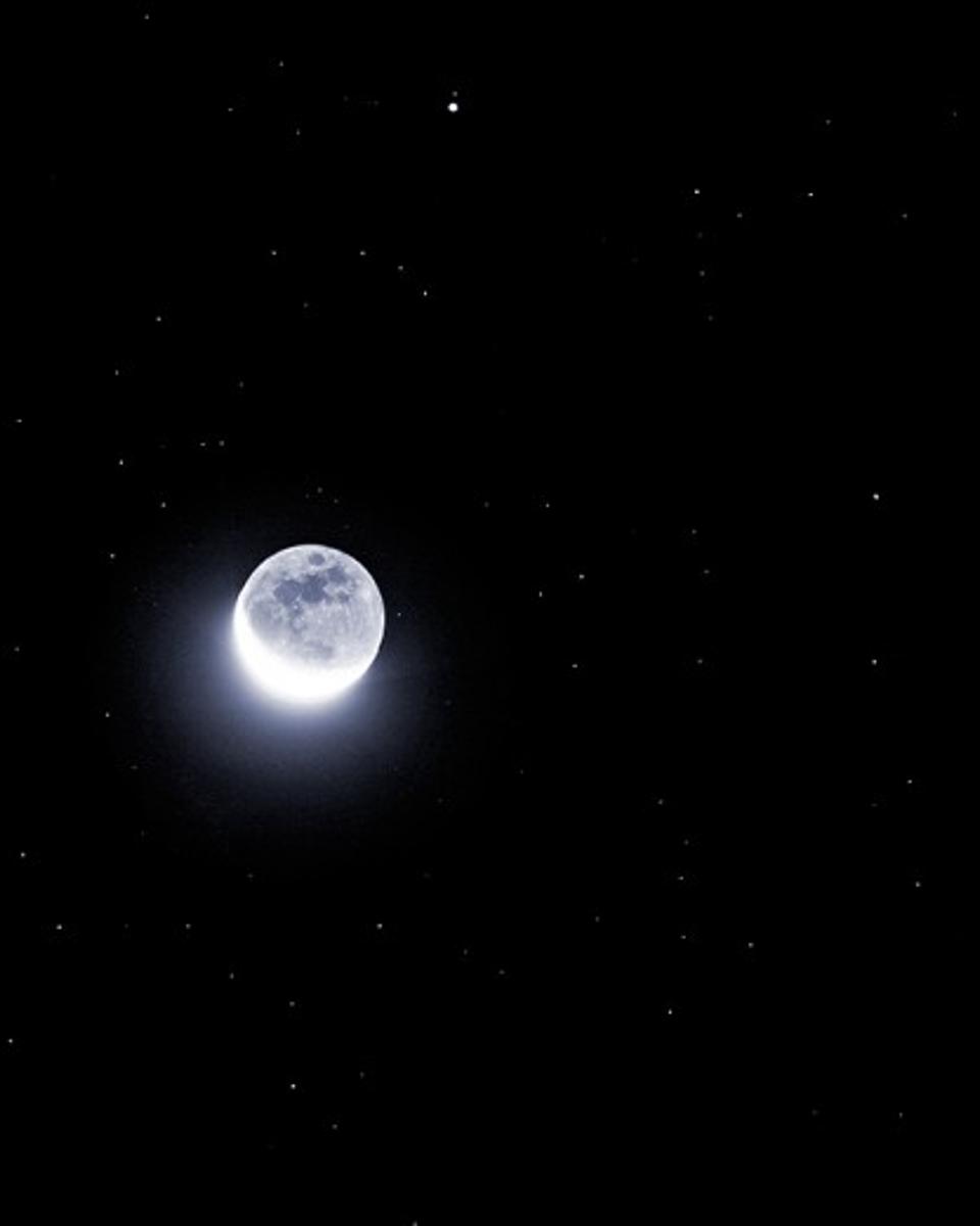 Bright Planets, Crescent Moon