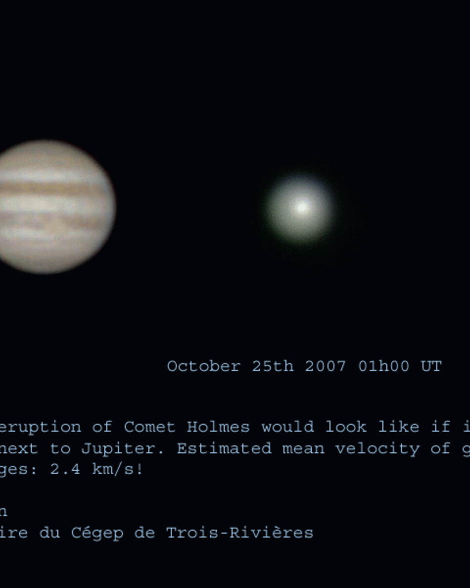 Comet Holmes' Coma Expands