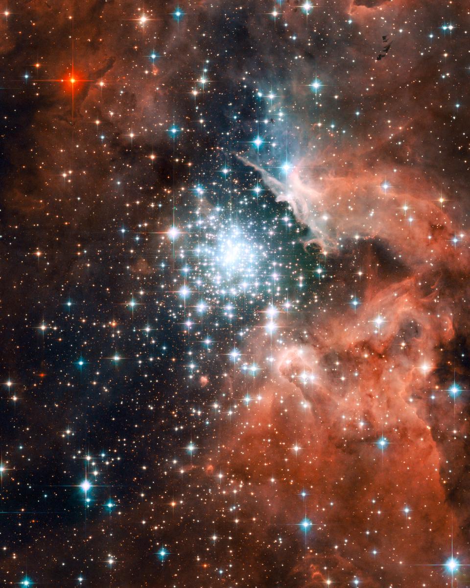 Starburst Cluster in NGC 3603