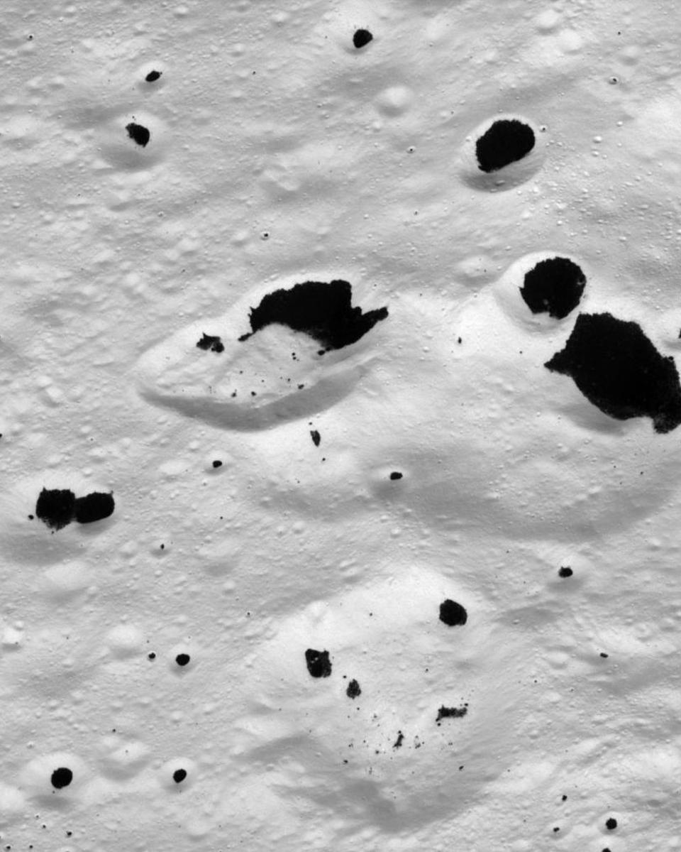 Iapetus in Black and White
