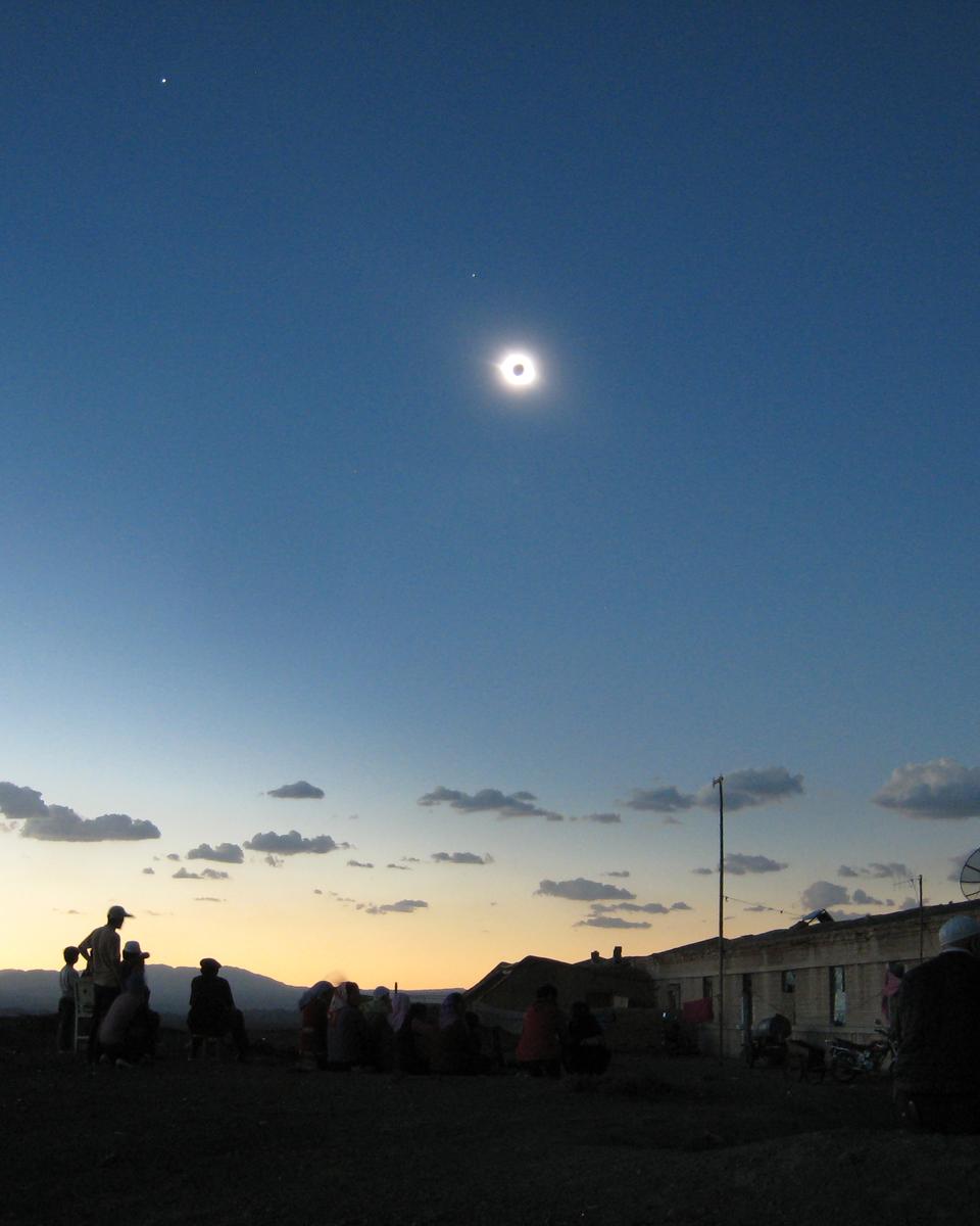 A Total Solar Eclipse Over China