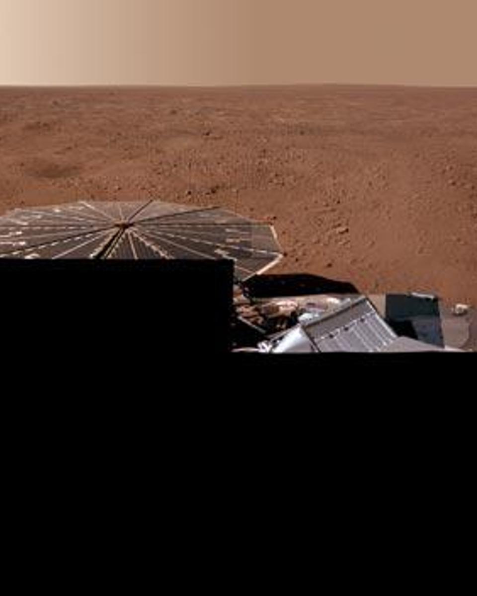 A Mars Panorama from the Phoenix Lander